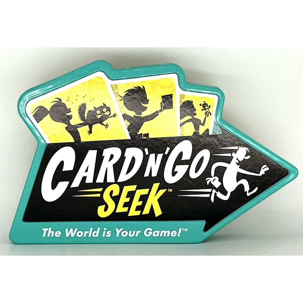 Card 'N' Go Seek Game Family Fun Scavenger Hunt Find A Match Plastic Case